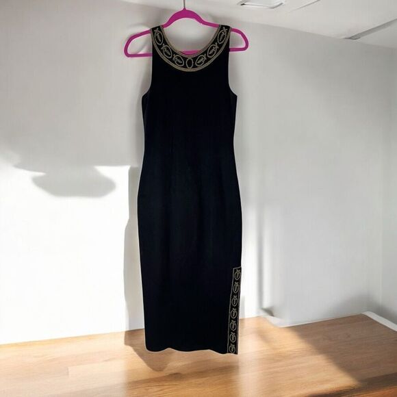 Peruvian Connection 100% Pima Cotton MIDI Sleeveless Dress Sz M Preowned - Picture 3 of 5